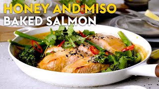 Honey and miso baked salmon | delicious. Australia