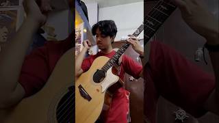 Strong guitar shred with my new guitar..🥸🎸💪 #acousticguitar #talent #guitarcover #fingerstyle #india