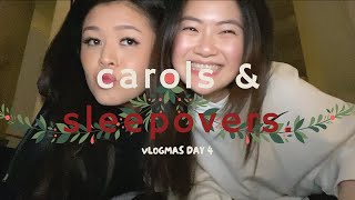 vlogmas 2022 🎄 DAY 4 carols + bestie sleepover + still being a fashion student in london 🤯