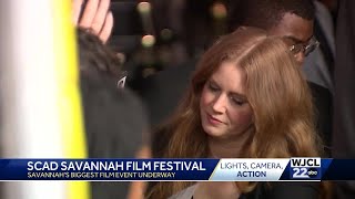 Actress Amy Adams walks red carpet at SCAD Savannah Film Festival