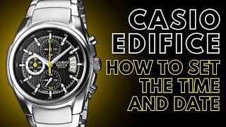 How to set the Time and Date on a Casio Edifice Chronograph Watch