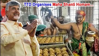 Tirupati Laddu Prasadam Beef Fat.. TTD Organises Maha Shanti Homam to remove Dosha!