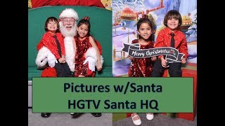 Pictures with Santa at the HGTV Santa HQ