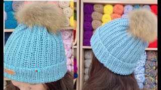 Easy to learn and unique pattern crochet hat tutorial.