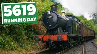 Atmospheric running day with GWR No. 5619 - Telford's flagship steam engine