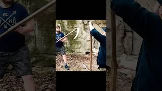 OUCH! Unbelievable Scythe Crotch Attack 😱 #shorts #youtubeshorts #scythe