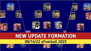 NEW UPDATE FORMATION OF THE WEEK 🔥 EFOOTBALL 2022 08-14/09/22