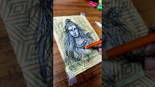 Har Har Mahadev Charcoal Drawing #shorts #youtubeshorts