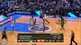 (HD) Unicaja Malaga 101 - 68 Stelmet Zielona Gora (Highlights - Özet) Euroleague 2013-2014