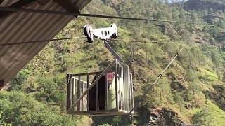 Gravity Goods Ropeway in action