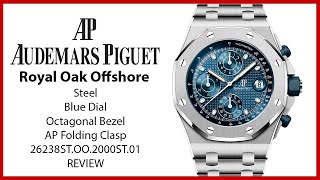 ▶Audemars Piguet Offshore "The Beast" Blue Dial Steel Bezel & Bracelet 26238ST.OO.2000ST.01 - REVIEW