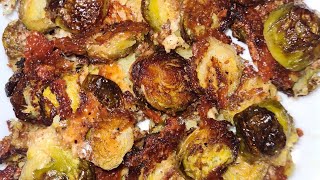 CHEESY CINNAMON ROASTED BRUSSELS ‼️🧀😋 👩‍🍳