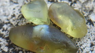 Facet Grade Natural Green Chrysoberyl Rough Stones from Sri Lanka