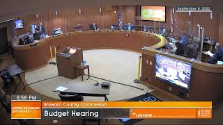 Budget Public Hearing #1 - September 8, 2022 5:01 PM