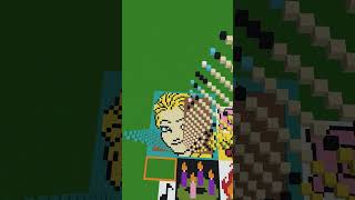 Minecraft Pixel Art (Frozen Elsa)   #shorts