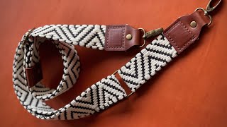 How To Make Adjustable Webbing Strap With Leather Strap Ends I Quick & Easy Tutorial