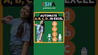 Automate ABCD in Excel quickly | CA Isha #career #exceltech #excel #interviewquestions #corporate