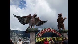 Tangkuban Parahu Subang Indonesia beautiful active volcano with Ratu crater as the mascot