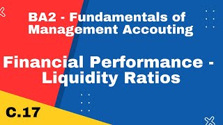 BA2 | Liquidity Ratios |  CIMA | cimaselfstudy.com | Free CIMA Study Materials