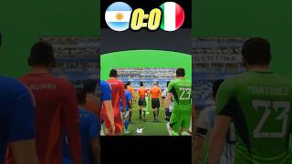 🔥 Messi Scores Hat-Trick! Argentina vs Italy Highlights in EAFC24 ⚽🇦🇷 vs 🇮🇹 #shorts