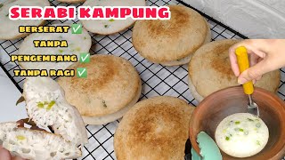 Berserat lembut kenyal dan gurih - resep serabi kampung tanpa ragi dan pengembang