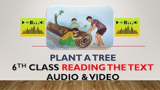 Plant a tree 6th Class English Reading text lesson