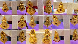 Simple Gold Earrings starting from just 4 grams for daily use| hallmark Gold earrings Designs women