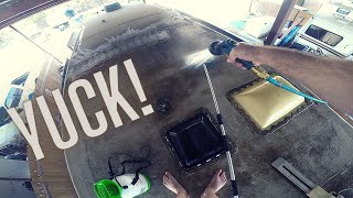 First Time RV Roof Clean After 6 Years!