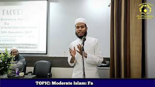 Topic: Moderate Islam Facts & Myths by Kaif Qasmi (DELL Student) at Annual Program of DELL Faculty.