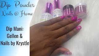 Dip Nails At Home | Dip Powder Nails | Breast Cancer Nail Design | Beginner Friendly Dip Powder Set