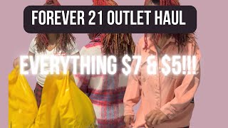 Everything under $7 Forever 21 Outlet Haul