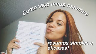 Como fazer um resumo simples e eficaz