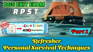 RPST Exit Exam Questions #1 | PDF in Description | Refresher Personal Survival Techniques