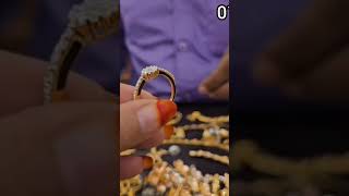 Diamond ring with cluster setting 😘#shortvideo #shortsyoutube #youtubeshorts #goldaccessories