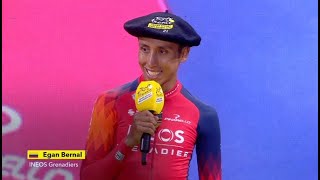 Egan #Bernal; Palabras tras  presentación de equipos del #TourDeFrance