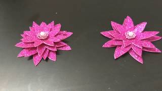 lotus flower | glitter sheet craft