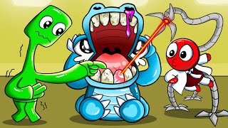 The Backroom - Doctor Red Cures The Poor Crocodile's Teeth | Rainbow Friends Animation