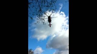 London Air Ambulance G-EHMS helicopter takeoff