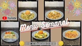 Menu Semanal Económico Haz Rendir tu Gasto #delicious #comida #recetas #cocina