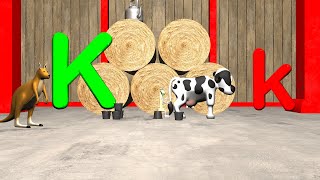 Learn the Letter K - 360° 3D VR Animated Kids Video