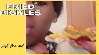 2 ingredient Keto Fried Pickles!!