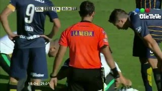 VOMITANDO DURANTE EL PARTIDO | Montoya Jugador de Rosario Central Vs Colon  | Liga Argentina