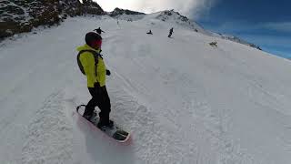 Snowboarding in Mammoth in a new season, Nov 11 2023