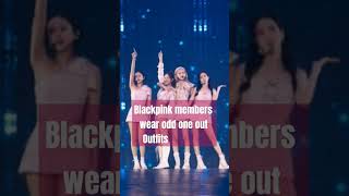 Blackpink members wear odd one out outfits #blackpink#lisa#jennie#rosé #jisoo#blinks#shorts#ytshorts