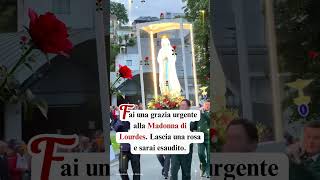 Fai una grazia urgente alla Madonna di Lourdes Lascia una rosa e sarai esaudito #madonna #grazie