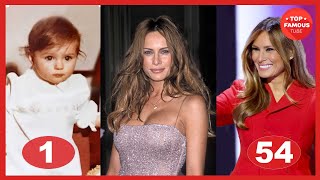 Melania Trump ⭐ Transformation From 1 To 54 Years Old