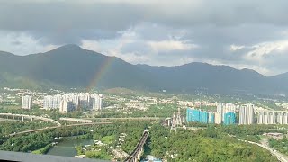 Over Looking View of Hongkong and China from the Balcony