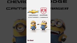 Chevrolet camaro vs Dodge charger minions style funny#tiktok #funny #status #trending #foryou #car