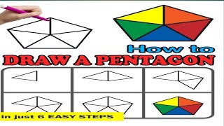 How To Draw A Pentagon Easily In Urdu/Hindi