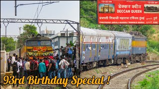 Mumbai to Pune : Journey Onboard 12123 Deccan Queen (93rd Birthday Special)